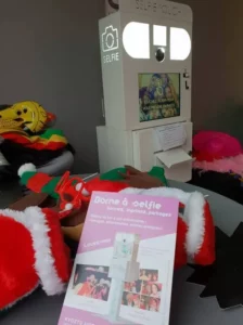 Location borne photo ou borne à selfie sur Paris pour une soirée d'entreprise - Kyoztù Anim Noël