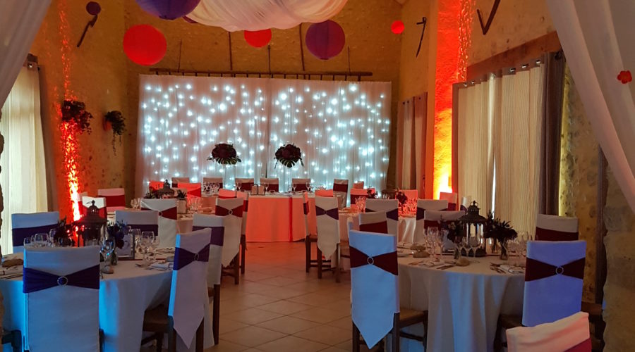 décos LED DJ mariage ferme du Vintué en Essonne à Etréchy 91