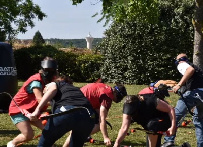 Animation olympiades team building Battle Archery Outdoor Paris IDF